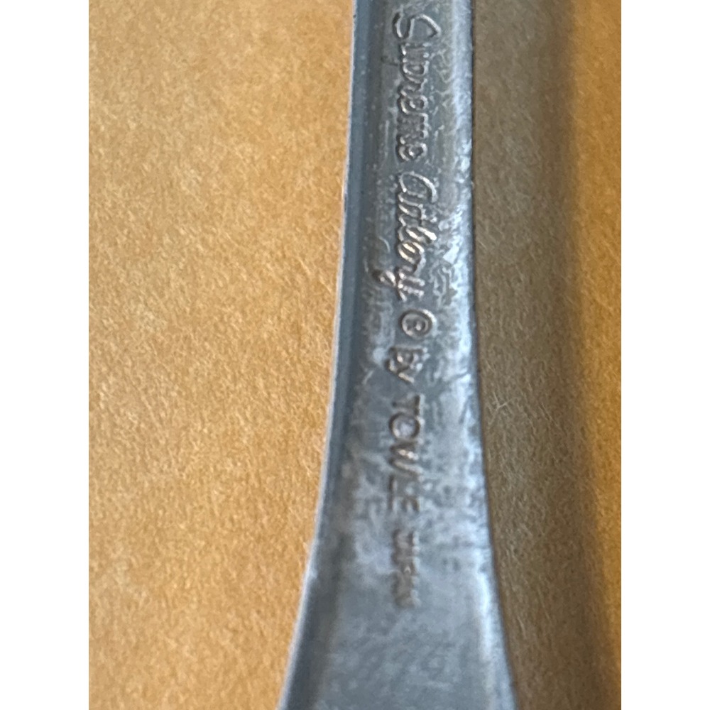 Towle Supreme Cutlery Dinner Forks Set of 4 Silver Stainless Japan Good Floral - Picture 3 of 5